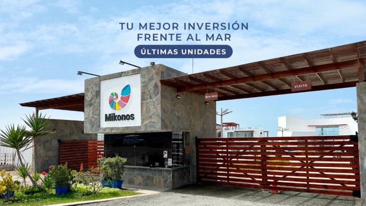 Fachada principal del proyecto Condominio Mikonos en Lima