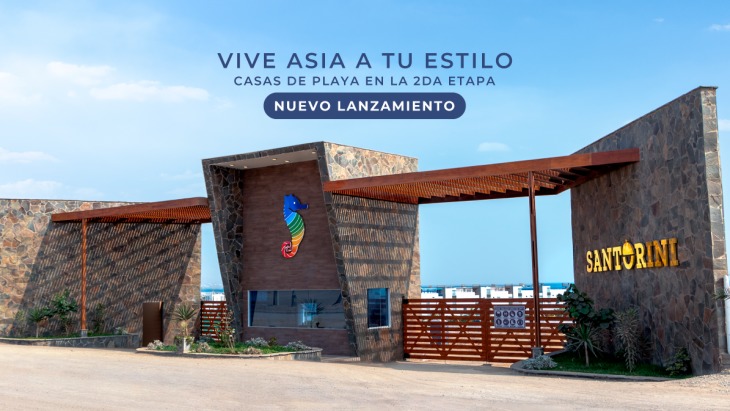 Fachada principal del proyecto Condominio Santorini en Lima