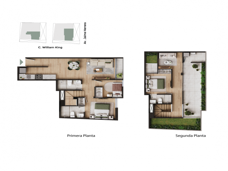 Plano del modelo Tipo B2 del proyecto Casa Herrera en Pueblo Libre