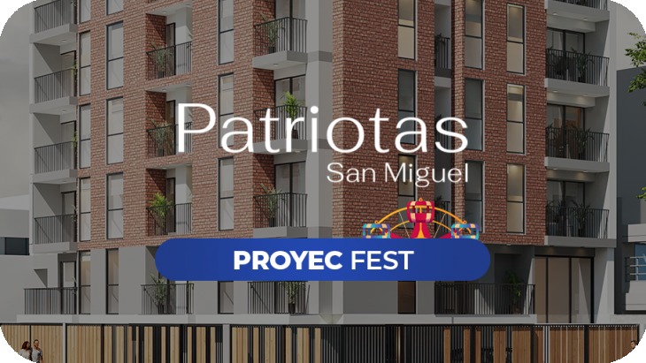 Fachada principal del proyecto PATRIOTAS SAN MIGUEL en San Miguel