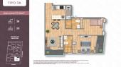 Plano del modelo TIPO 3A del proyecto EL OLIVAR en Jesus Maria
