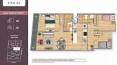 Plano del modelo TIPO 5B del proyecto EL OLIVAR en Jesus Maria