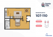 Plano del modelo Tipo 2 del proyecto Quinta Villa en Chorrillos