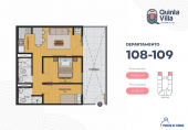Plano del modelo Tipo 4 del proyecto Quinta Villa en Chorrillos