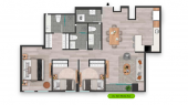 Plano del modelo FLAT 102 del proyecto SAN BORJA SUR 1170 en San Borja