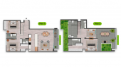 Plano del modelo DUPLEX 901 del proyecto SAN BORJA SUR 1170 en San Borja