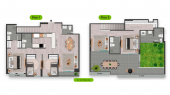 Plano del modelo DUPLEX 902 del proyecto SAN BORJA SUR 1170 en San Borja