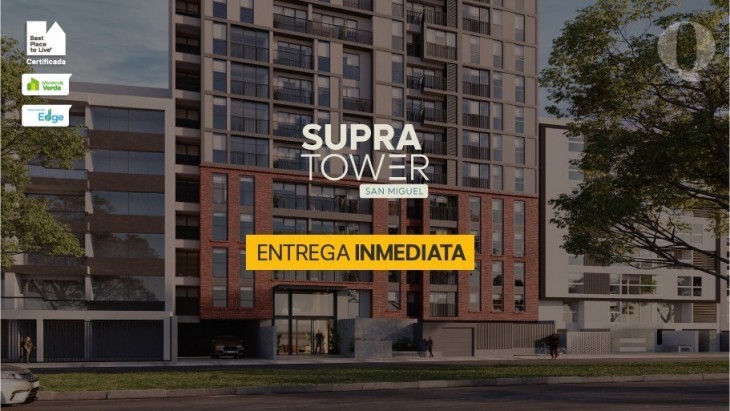 Fachada principal del proyecto Quatro | Supra Tower en San Miguel