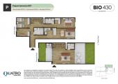 Plano del modelo P del proyecto BIO 430 en Santiago De Surco