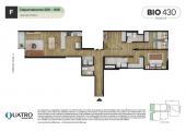 Plano del modelo F del proyecto BIO 430 en Santiago De Surco