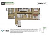 Plano del modelo N del proyecto BIO 430 en Santiago De Surco