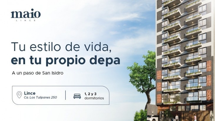 Fachada principal del proyecto MAIO en Lince