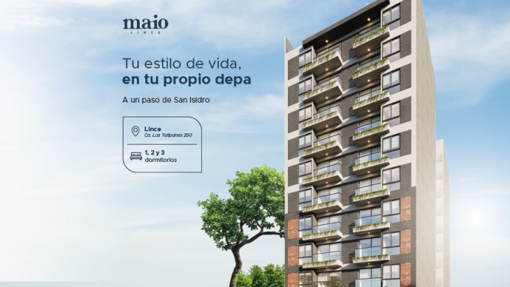 Fachada principal del proyecto MAIO en Lince