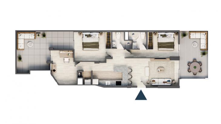 Plano del modelo S01 del proyecto MAIO en Lince