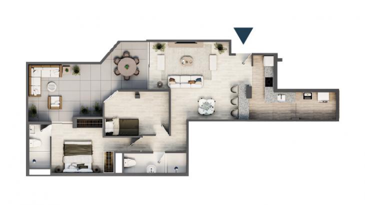 Plano del modelo S02 del proyecto MAIO en Lince