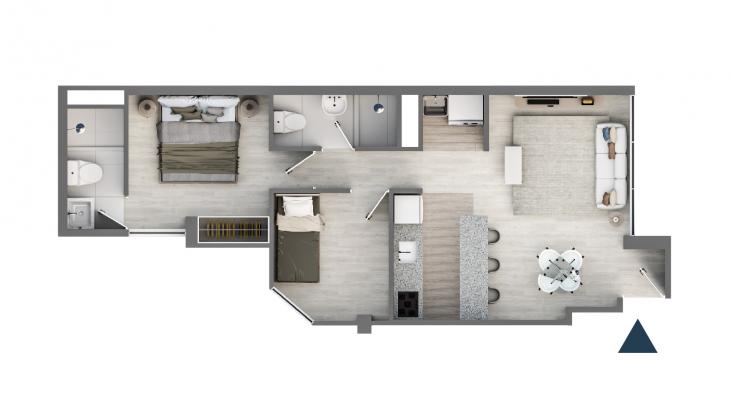 Plano del modelo 1 del proyecto MAIO en Lince