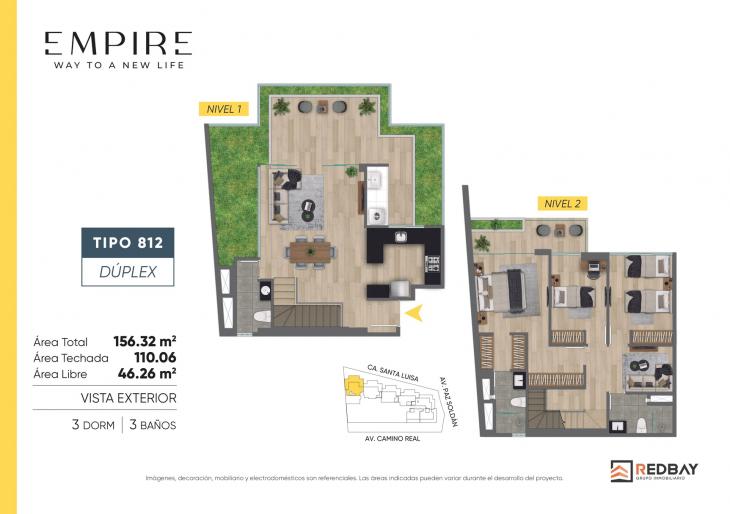 Plano del modelo 19 del proyecto EMPIRE en San Isidro