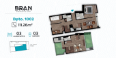 Plano del modelo TIPO 1002 del proyecto BRAN en Cercado De Lima