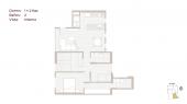 Plano del modelo T04 del proyecto Living Soho en Miraflores
