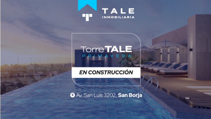 Fachada principal del proyecto TORRE TALE PRIMAVERA - ETAPA I en San Borja