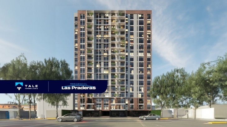 Fachada principal del proyecto Las Praderas en Chorrillos