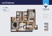 Plano del modelo X19 del proyecto Las Praderas en Chorrillos