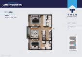 Plano del modelo X08 del proyecto Las Praderas en Chorrillos