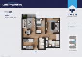 Plano del modelo X14 del proyecto Las Praderas en Chorrillos