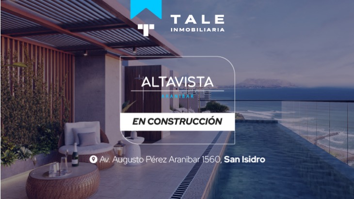 Fachada principal del proyecto Altavista Aranibar en San Isidro