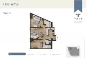 Plano del modelo X101 del proyecto THE WAVE en Miraflores