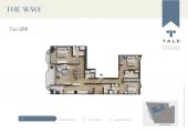 Plano del modelo X202 del proyecto THE WAVE en Miraflores