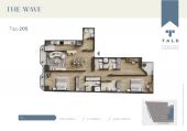 Plano del modelo X205 del proyecto THE WAVE en Miraflores