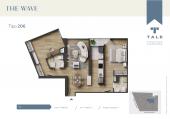 Plano del modelo X206 del proyecto THE WAVE en Miraflores