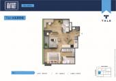 Plano del modelo X1202 del proyecto SALAVERRY DISTRICT en San Isidro