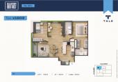 Plano del modelo X1603 del proyecto SALAVERRY DISTRICT en San Isidro