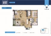 Plano del modelo X2603 del proyecto SALAVERRY DISTRICT en San Isidro