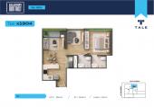 Plano del modelo X1904 del proyecto SALAVERRY DISTRICT en San Isidro