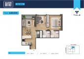 Plano del modelo X2104 del proyecto SALAVERRY DISTRICT en San Isidro