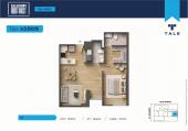 Plano del modelo X1505 del proyecto SALAVERRY DISTRICT en San Isidro