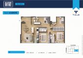 Plano del modelo X1605 del proyecto SALAVERRY DISTRICT en San Isidro