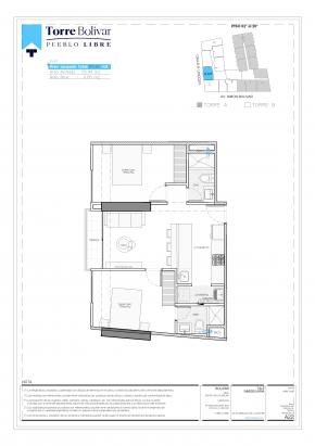 Plano del modelo BX05 del proyecto Torre Bolivar en Pueblo Libre