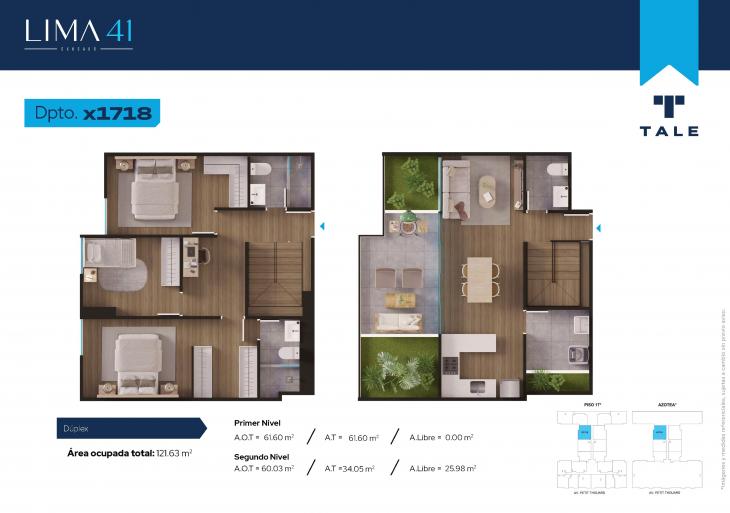 Plano del modelo 1718 del proyecto LIMA 41 en Cercado De Lima