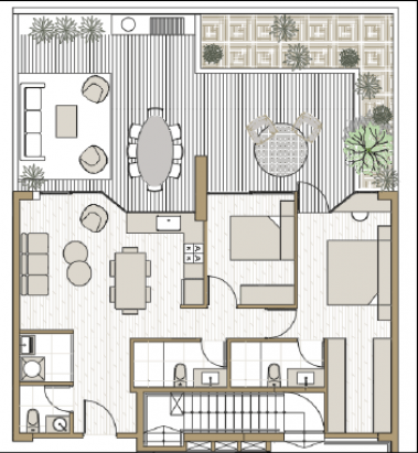 Plano del modelo TIPO 4 del proyecto Florencia en Miraflores