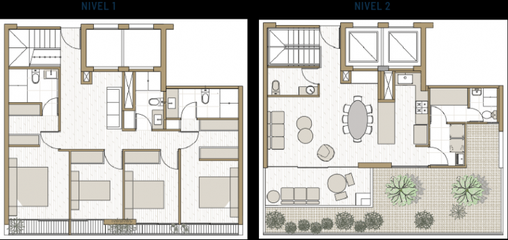 Plano del modelo TIPO 6 del proyecto Florencia en Miraflores