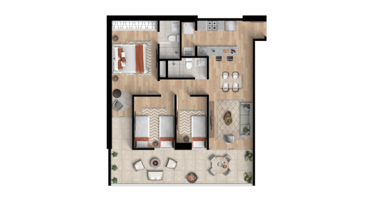 Plano del modelo P01 del proyecto NOVA en Cercado De Lima