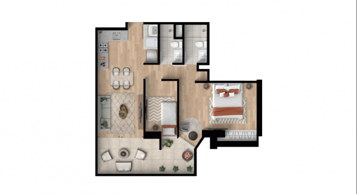 Plano del modelo P02 del proyecto NOVA en Cercado De Lima