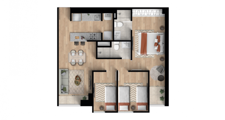 Plano del modelo X05 del proyecto NOVA en Cercado De Lima