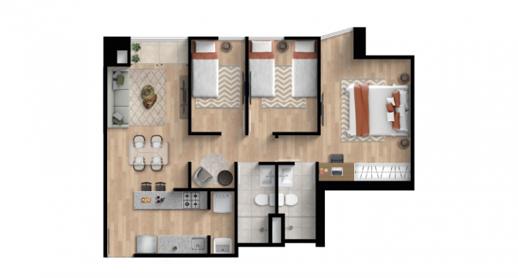 Plano del modelo X01 del proyecto NOVA en Cercado De Lima
