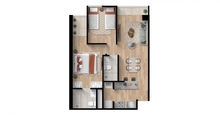 Plano del modelo X02 del proyecto NOVA en Cercado De Lima