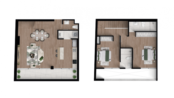 Plano del modelo D03 del proyecto Tempus La Paz en Miraflores